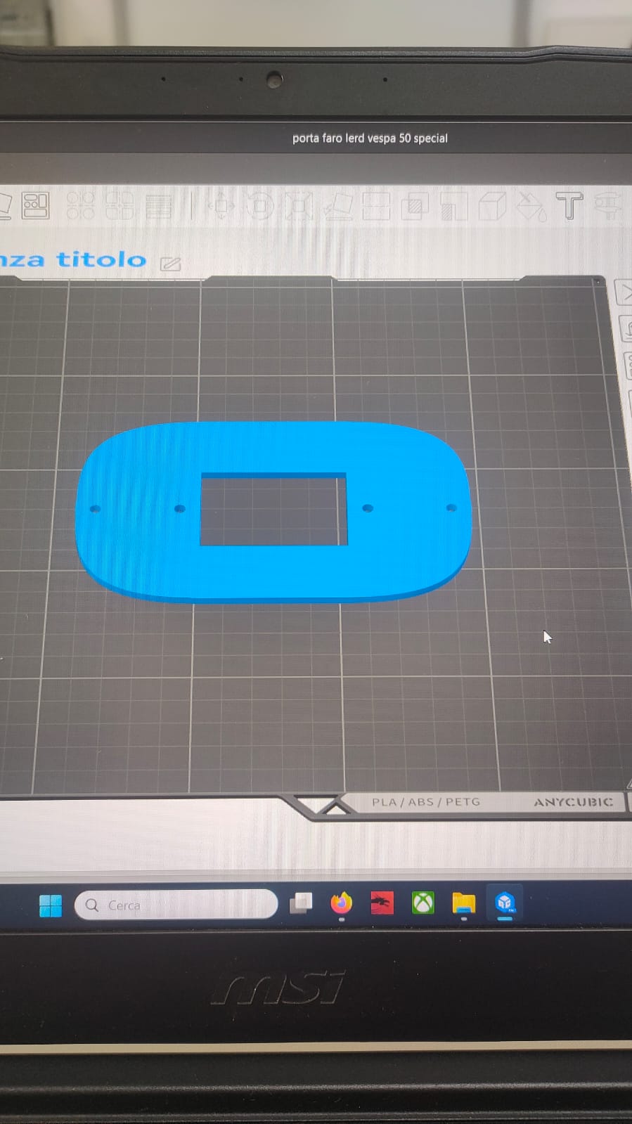 Porta luce led vespa 50 special