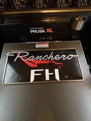 Ford Ranchero Falcon Heavy license plate