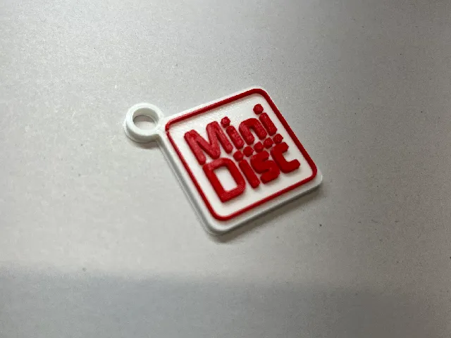 MiniDisc Logo Keychain