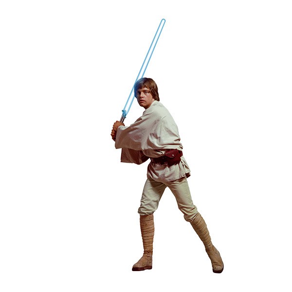 Luke Skywalker estilo caricatura