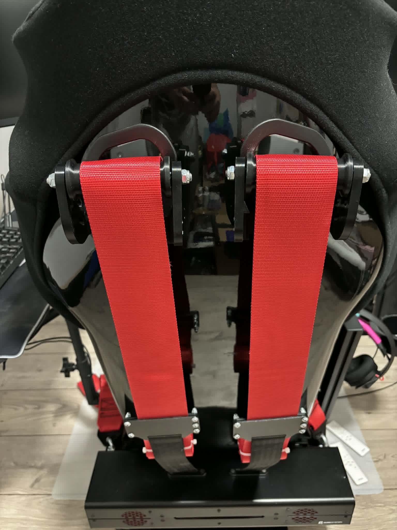Sim Racing Harness Guide & Belt Roller for Micro RS7 Seat