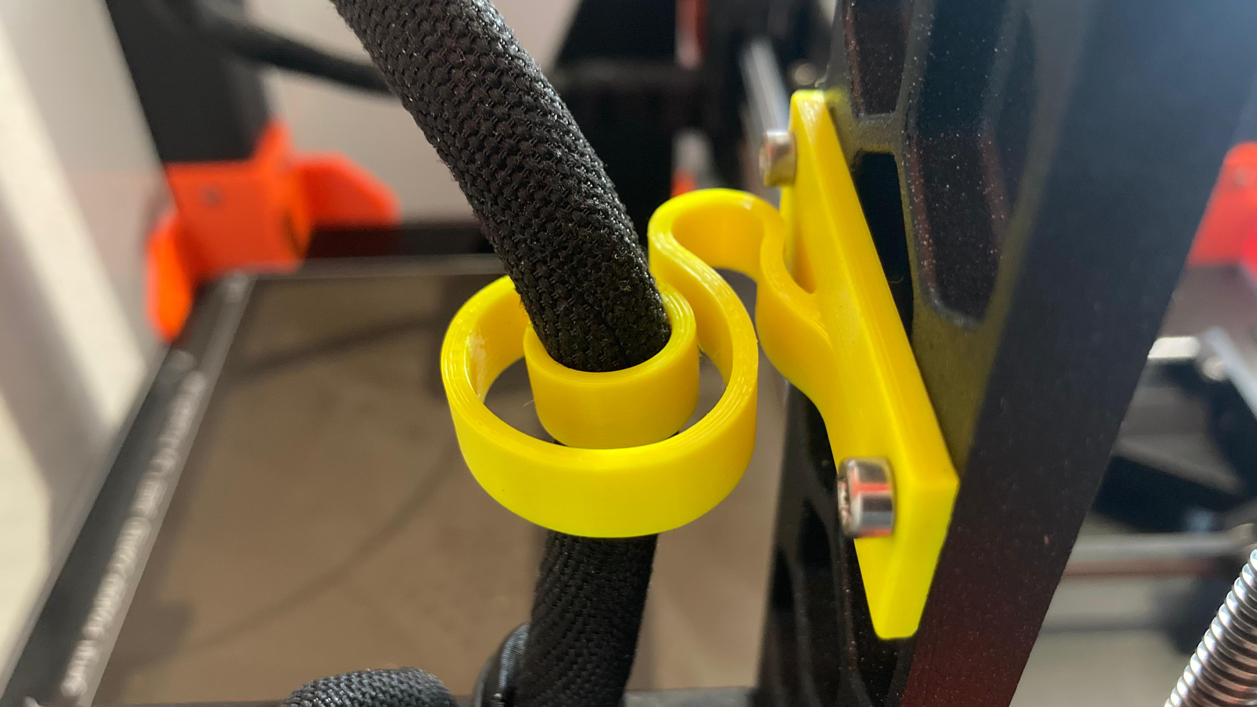 Extruder Cable Flexible Holder, flex clip for MK4 / Mk4S