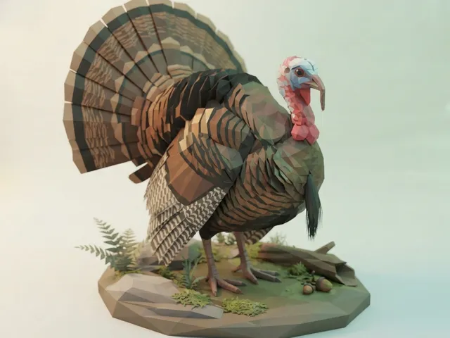 Low Poly Turkey