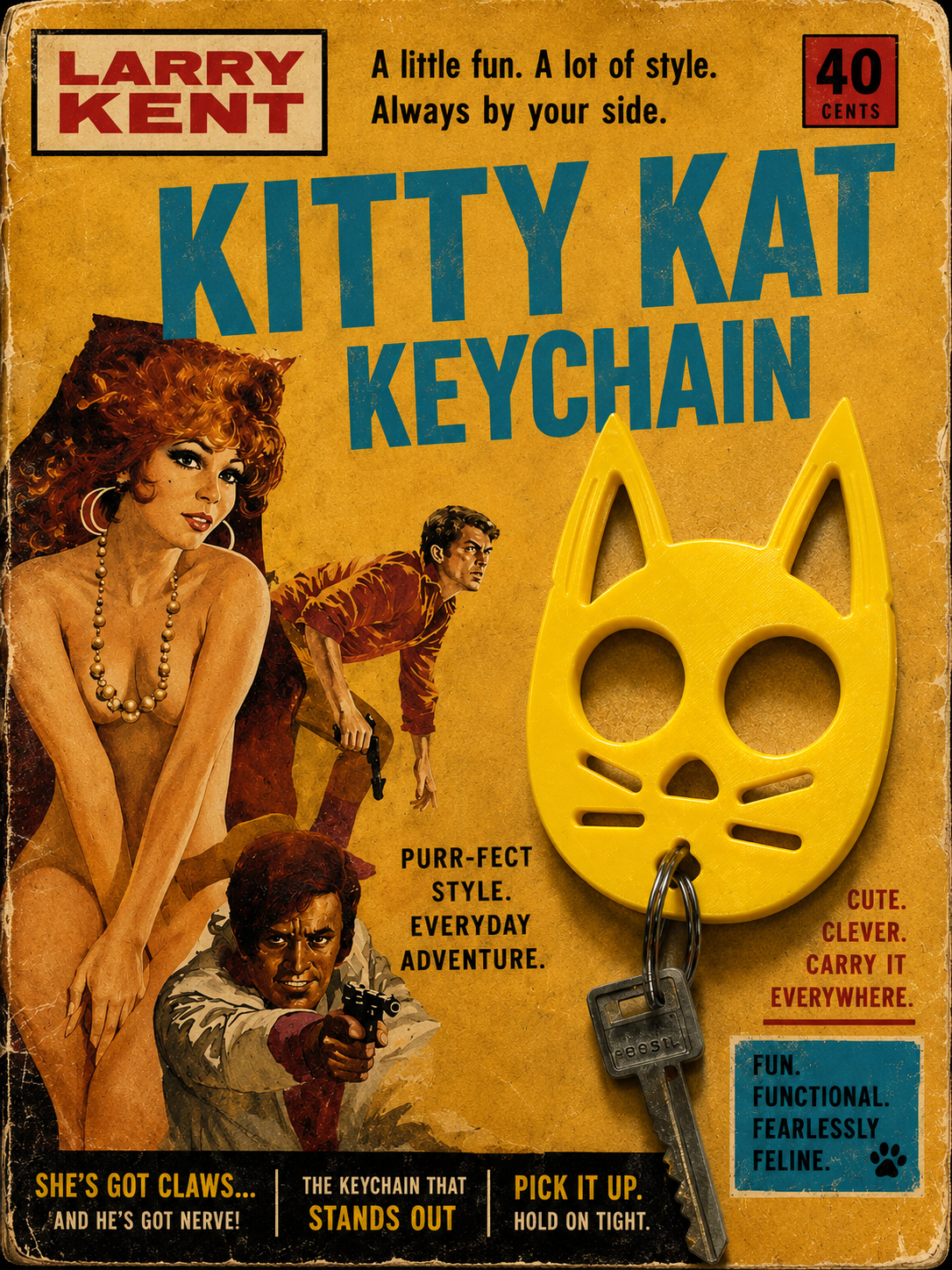 Miniatura 6 do modelo 3D Kitty Kat Keychain