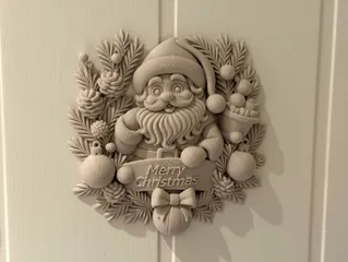 Santa Christmas Wreath