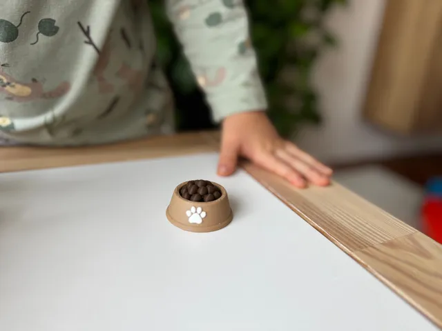 Dog Bowl with Food