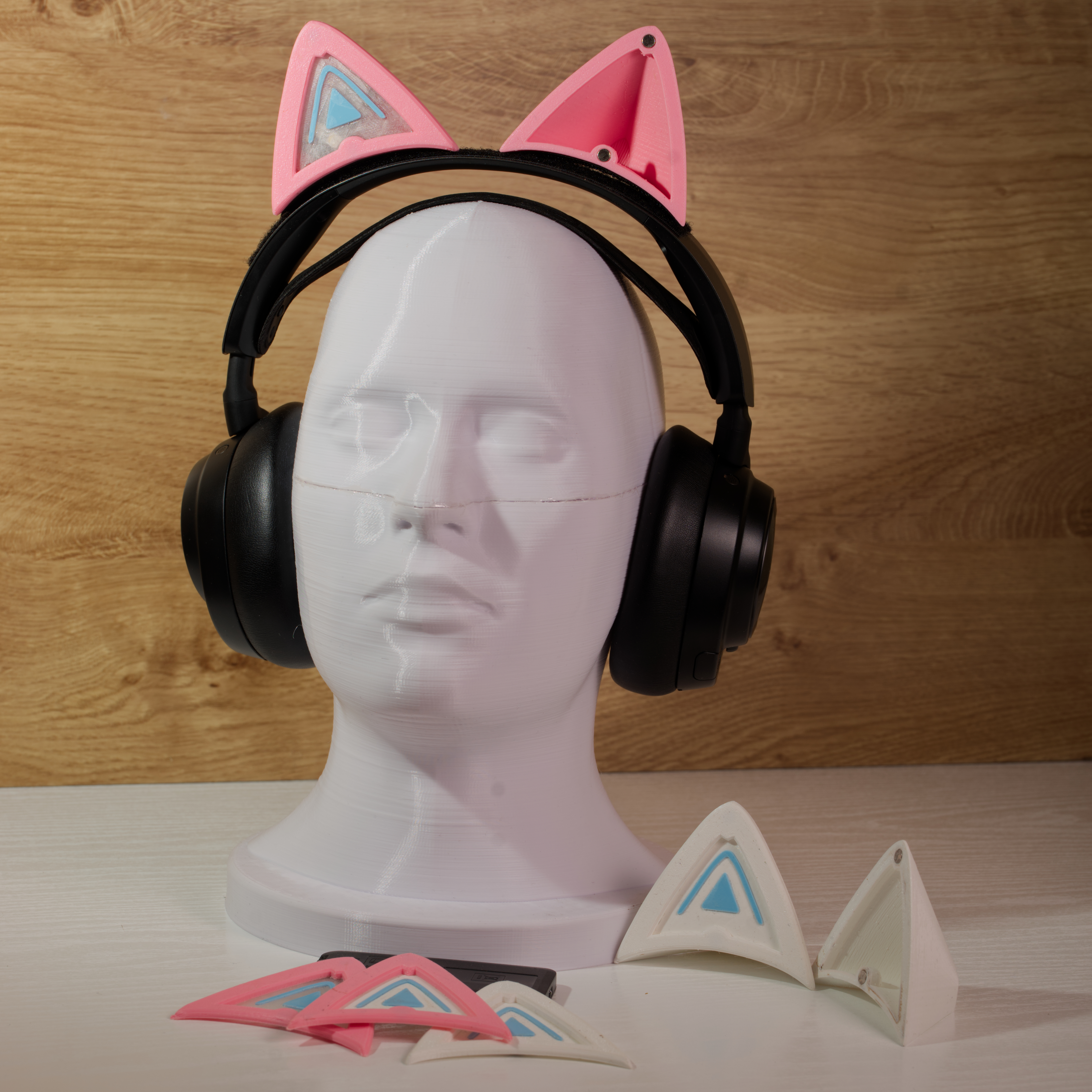 Headphone Cat Ears with Swappable Magnetic Covers