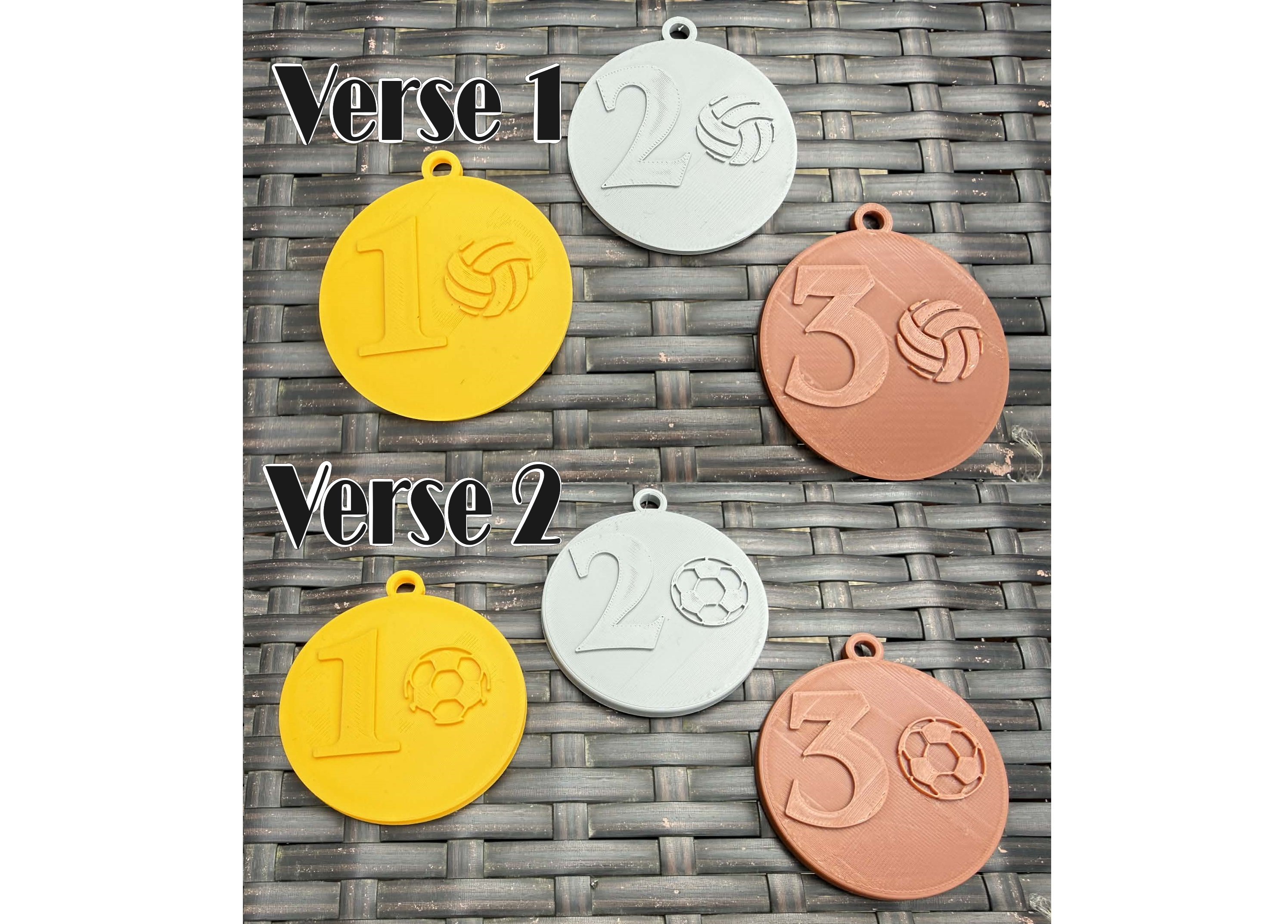 Medals for the best football/volleyball players