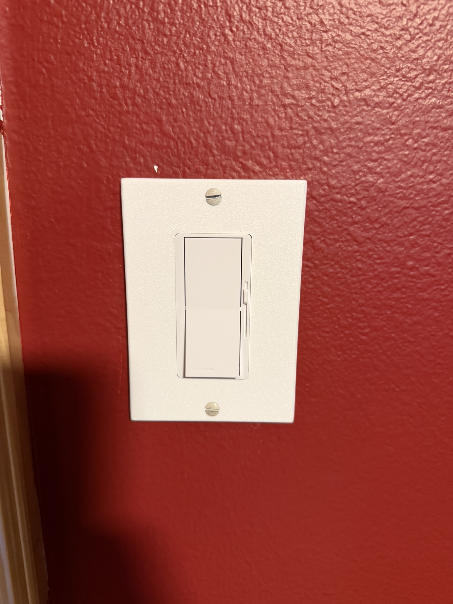 Lutron dimmer switch plate