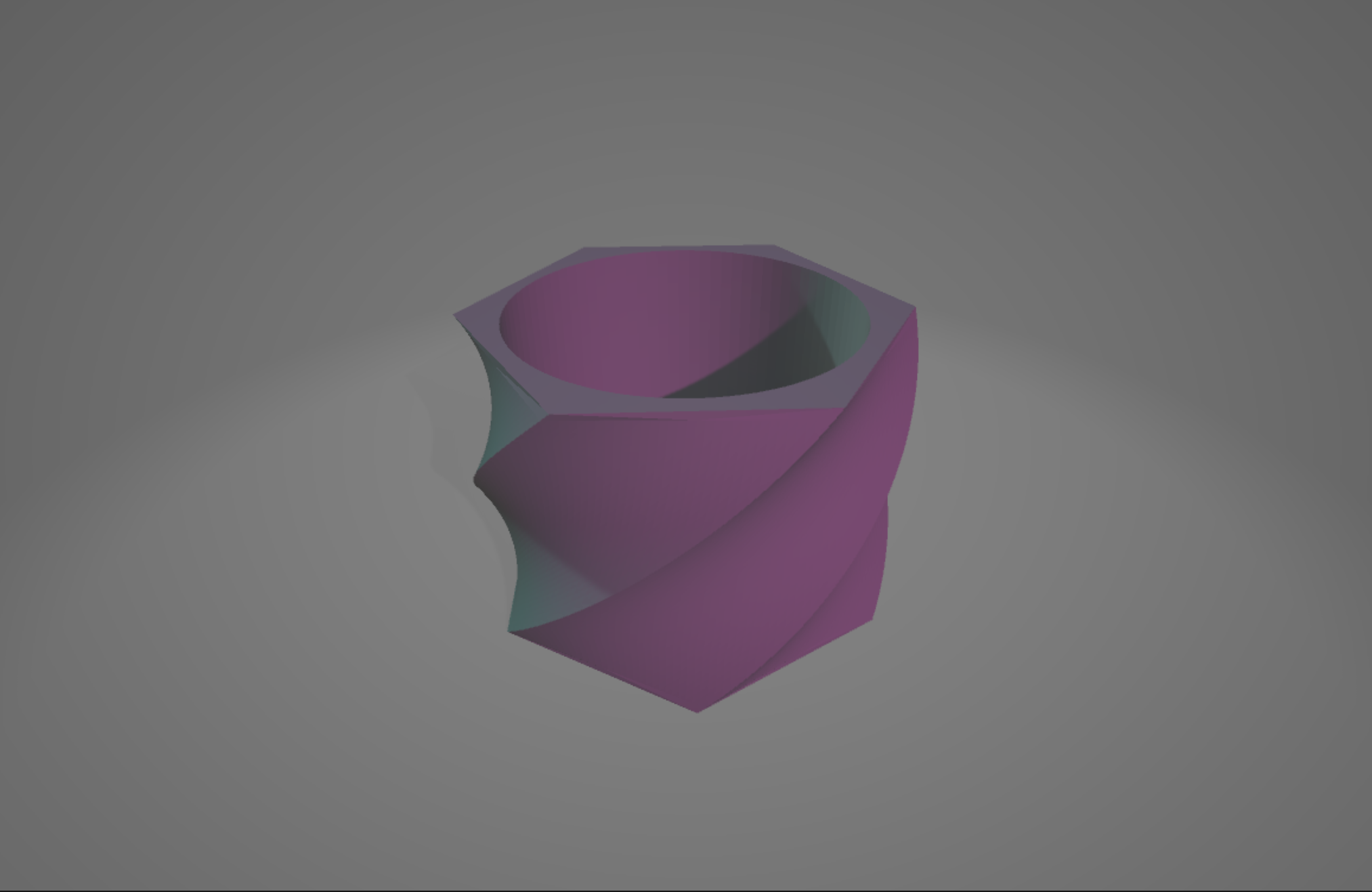 Spiral plantpot