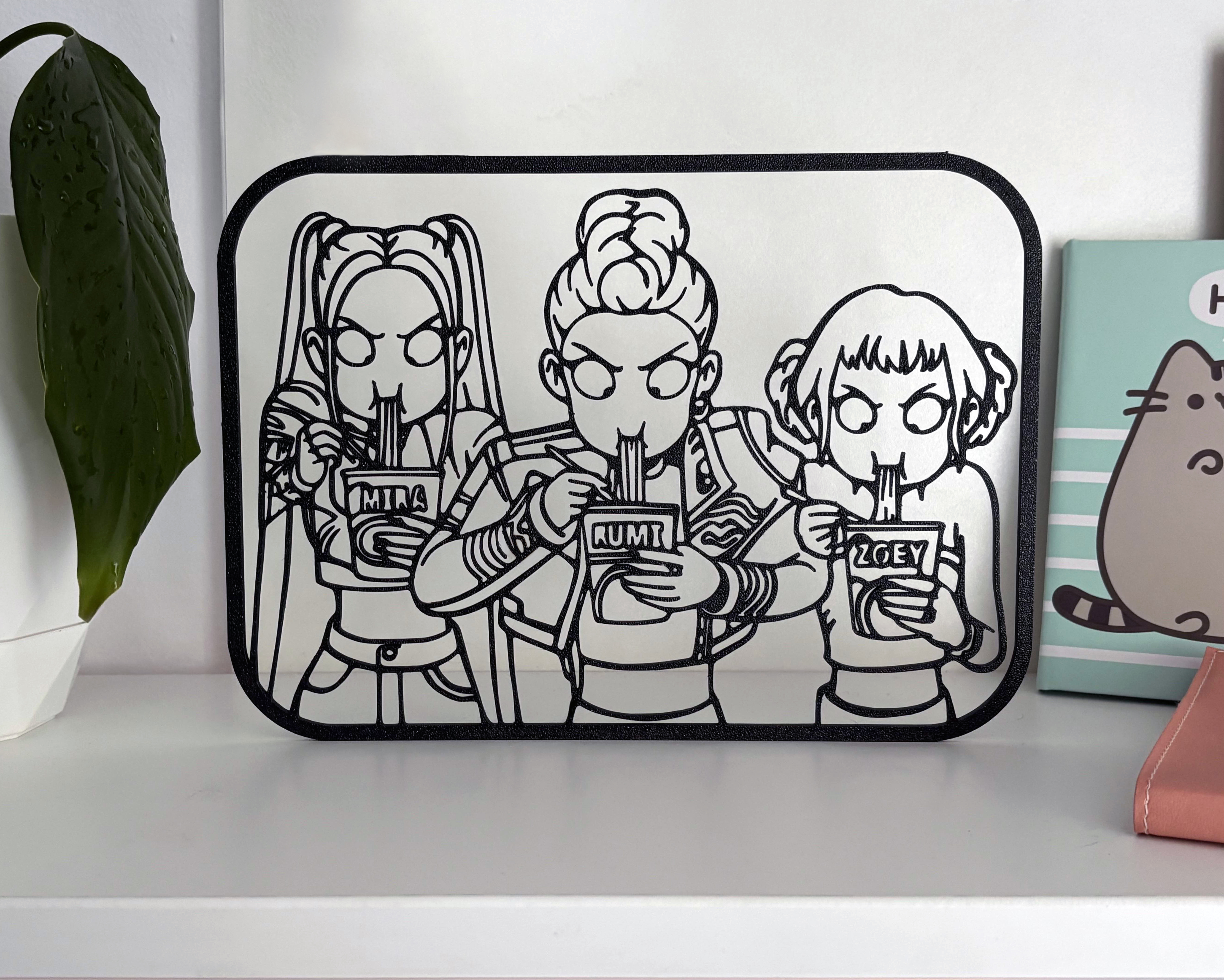 K-Pop Demon Hunters Ramen Wall Decor