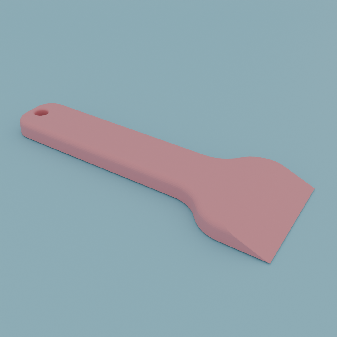 Rigid printbed scraper