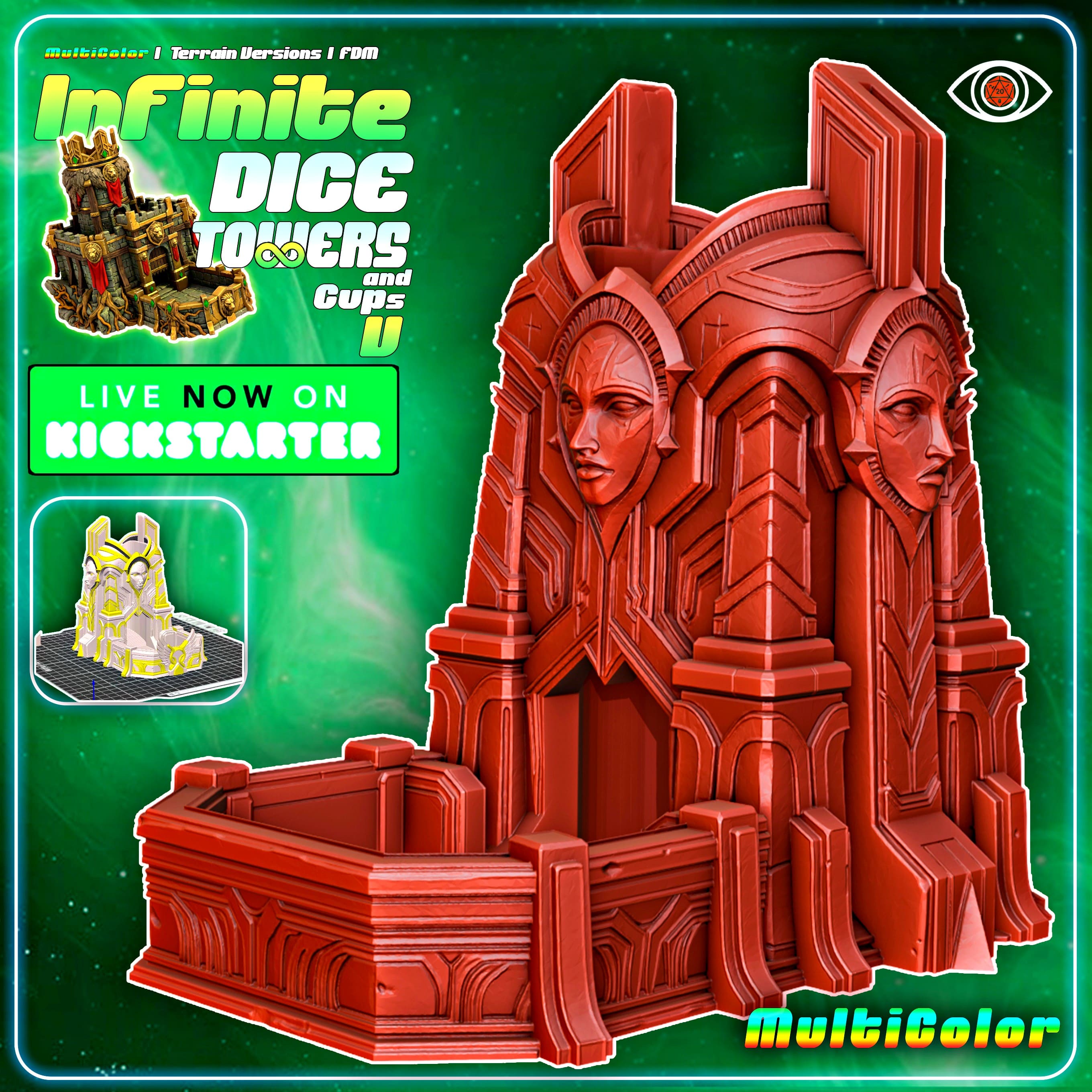 FREE - MULTICOLOR - Sanctum Twisting Truths - Infinite Dice Towers V
