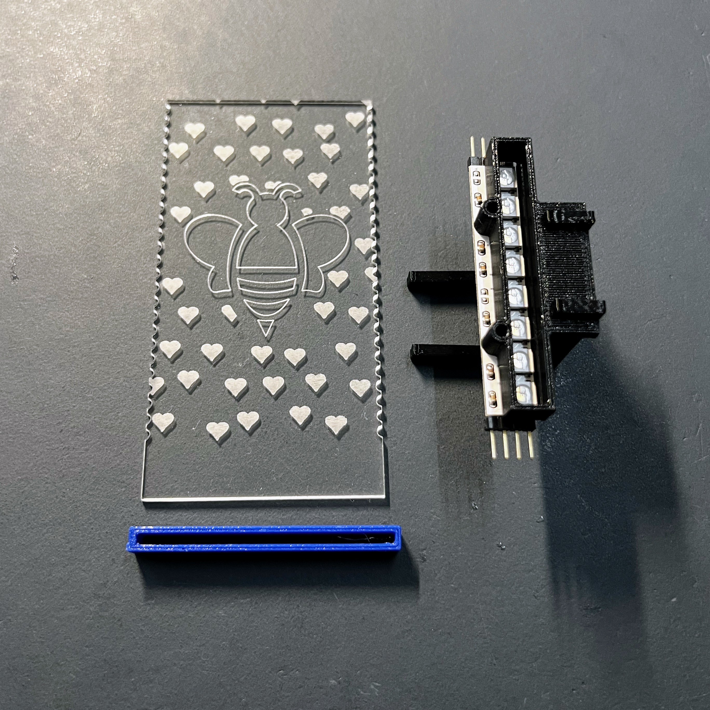 LED Acrylic LightScribing Module for Breadboard and Arduino Projects 3D model
