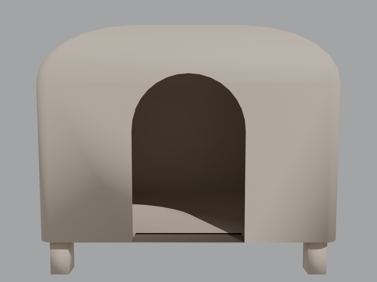 cat shelter with small front entrance