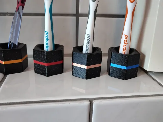 Toothbrush holder hexagonal Zahnbürstenhalter sechseckig