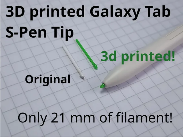 Printable Galaxy Tab S-Pen Tip