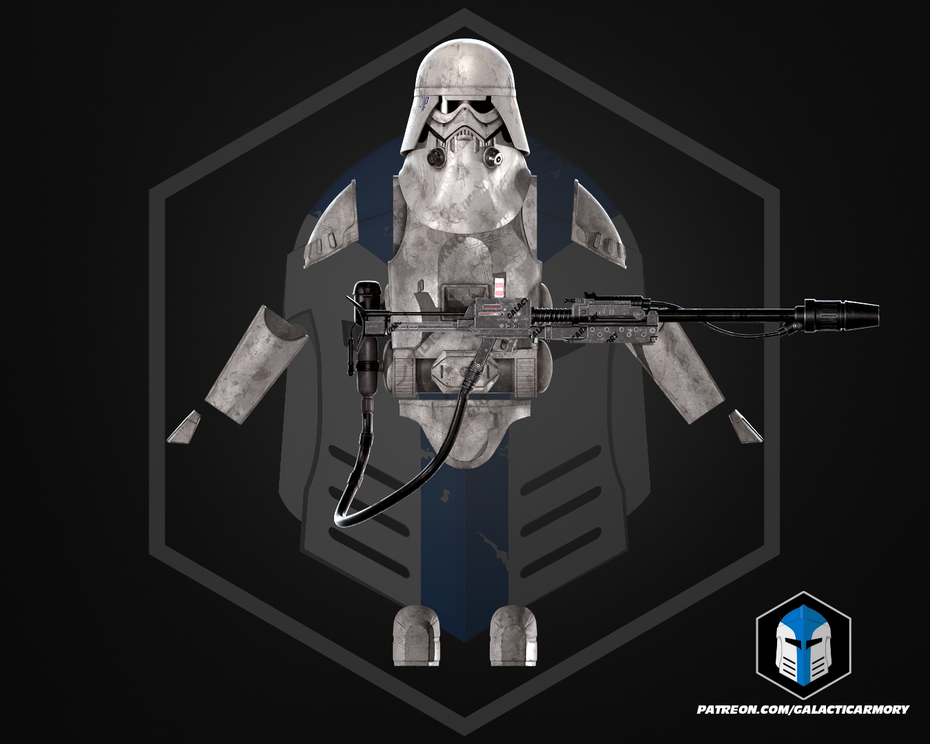 Imperial Flame Trooper Helmet, Armor and Flamethrower - 3D Print Files