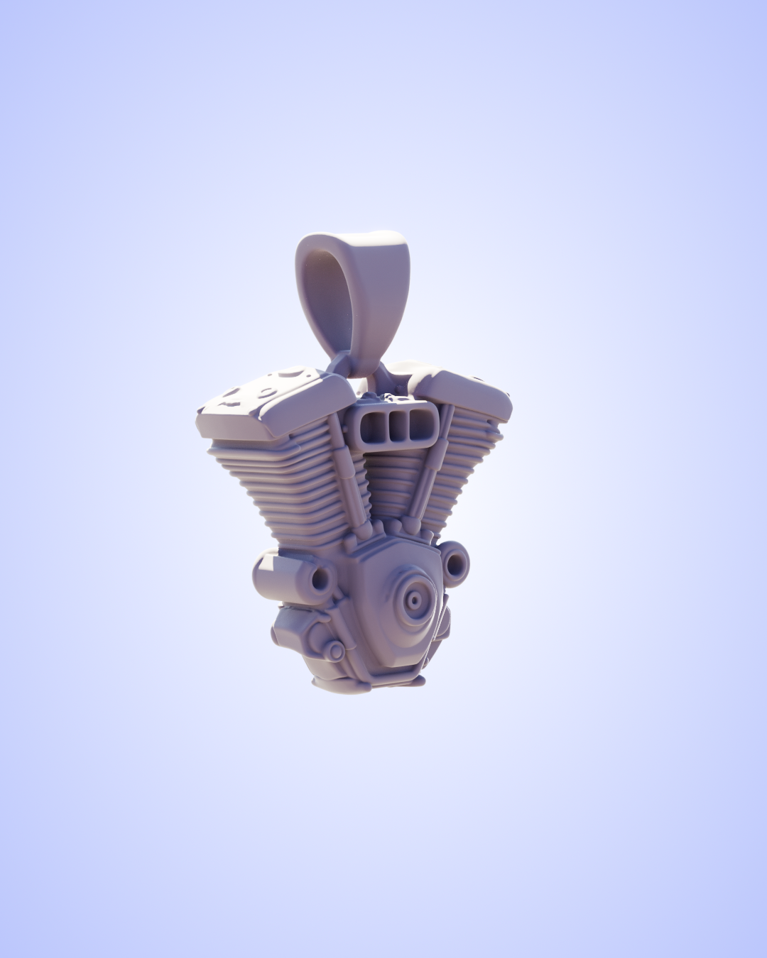 V-Twin Engine Pendant