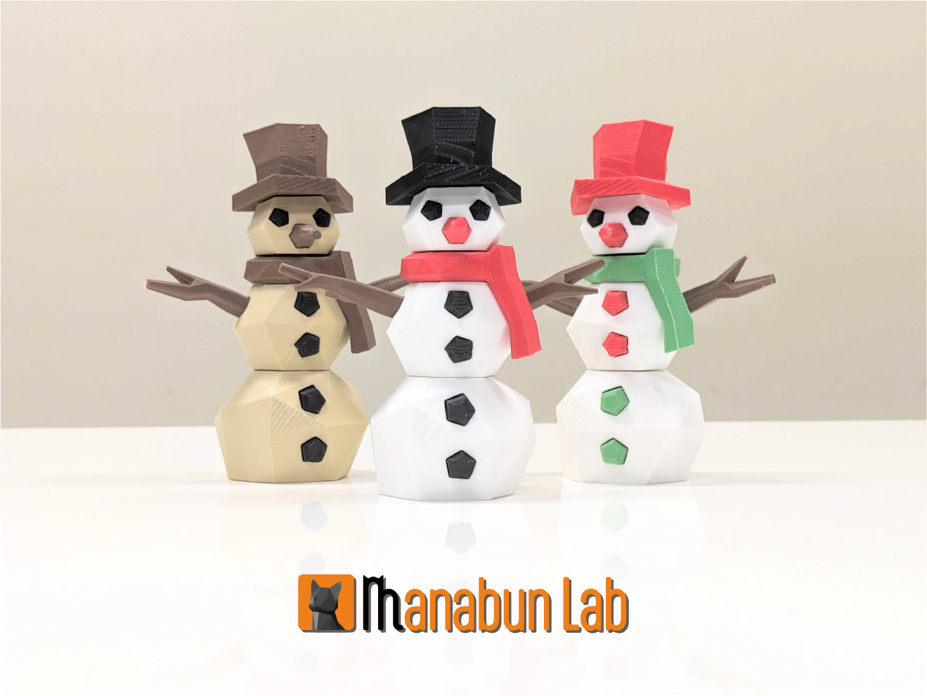 Low Poly Snowman Puzzle
