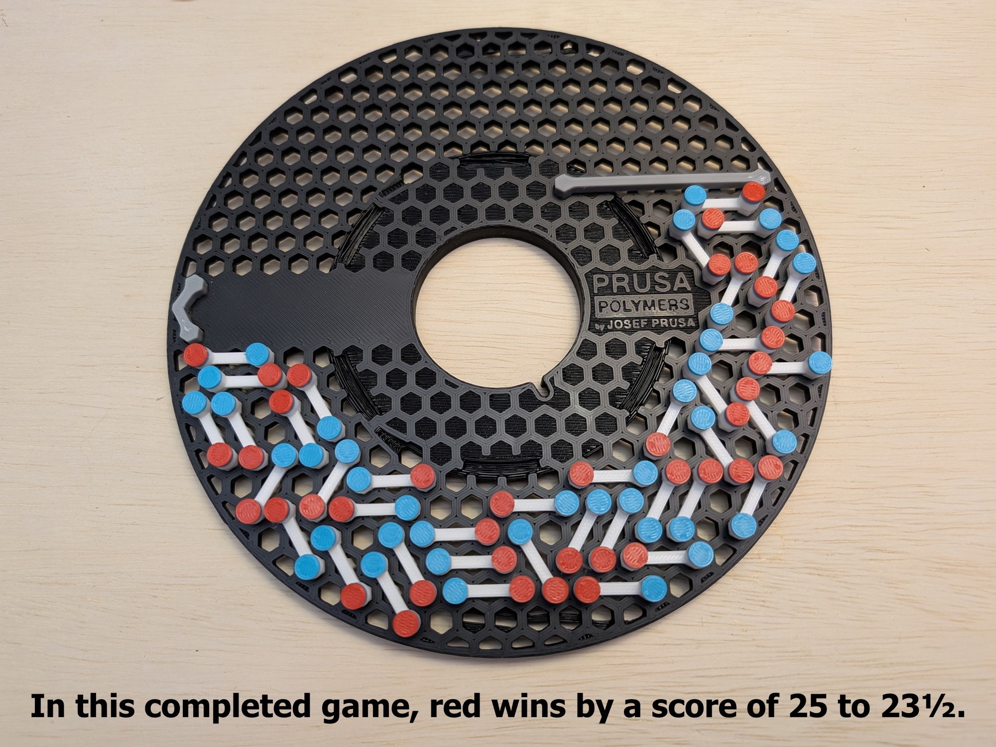 Co-opted — a brand new game played on a used Prusament spool — C⬡-⬡PTED