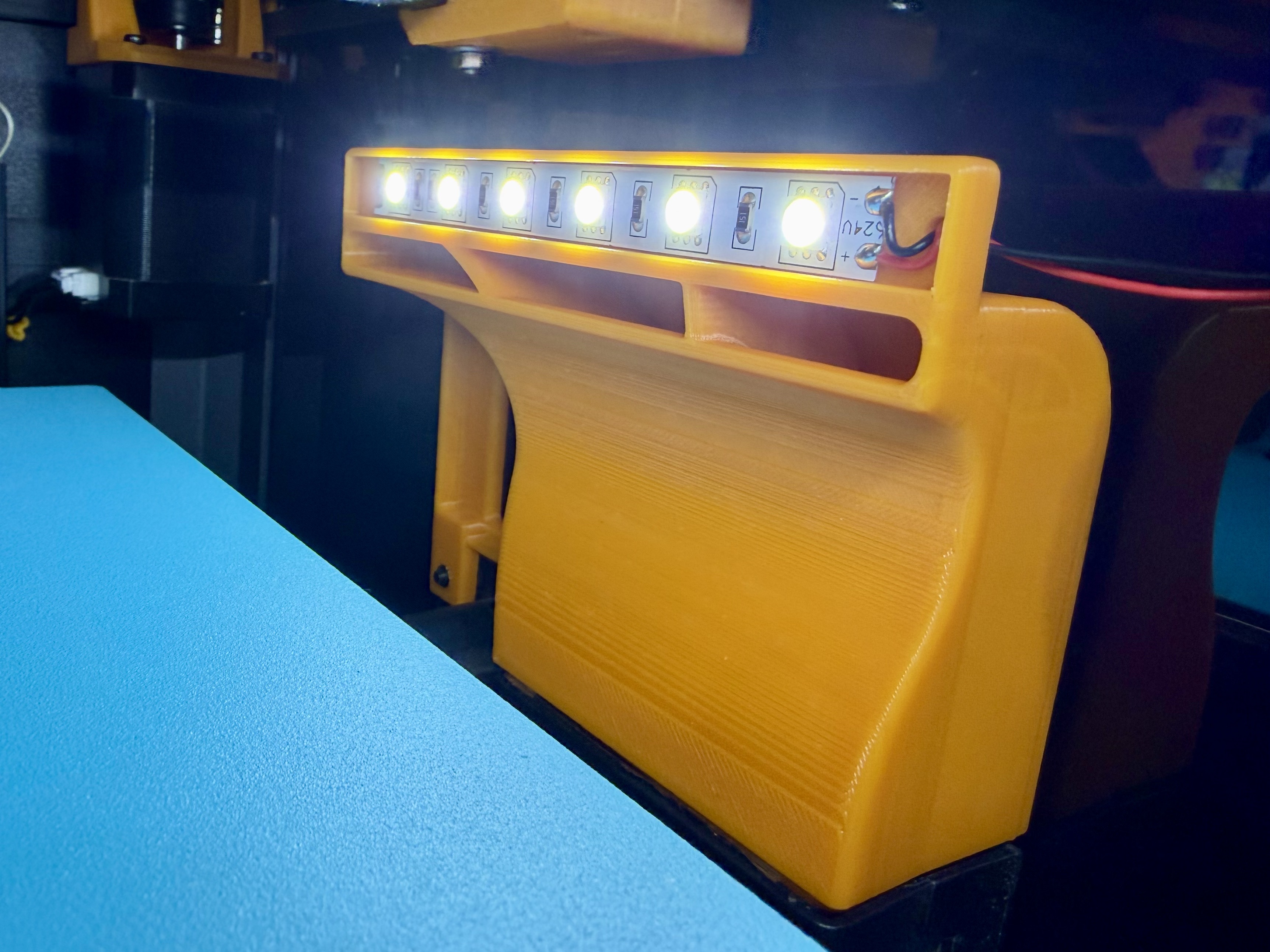 Creality K1 Auxiliary Fan with Integrated Light Bar 3D model thumbnail