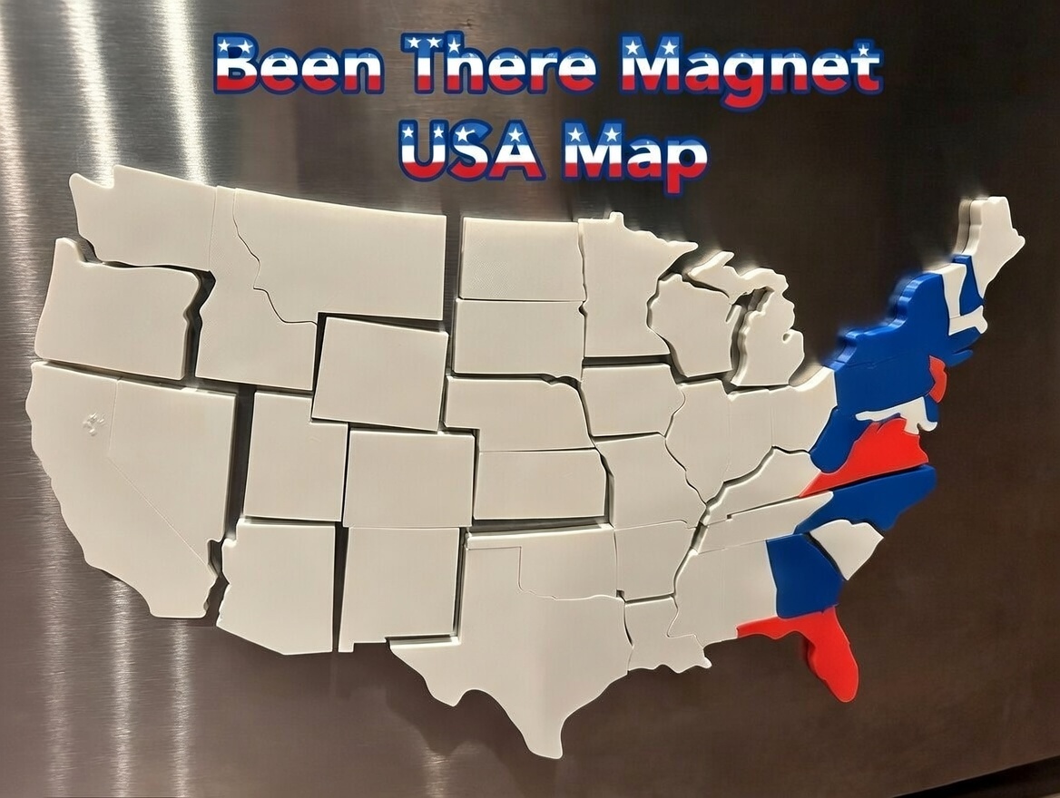 "Been There" Magnet USA- Travel Puzzle