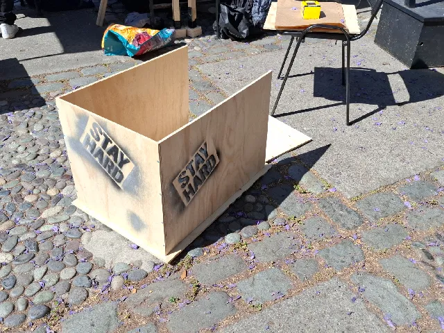 Stay Hard Spray Sign