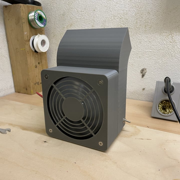 120mm fan enclosure for sucking and blowing air