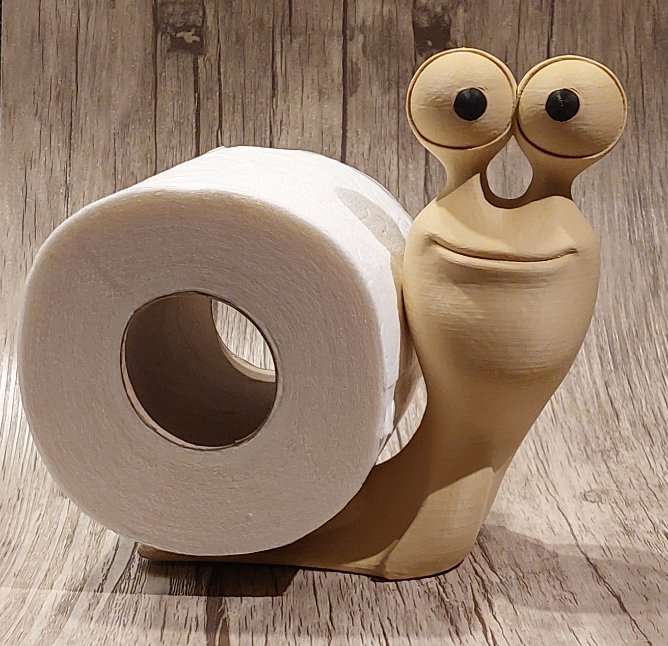 toilet roll snail