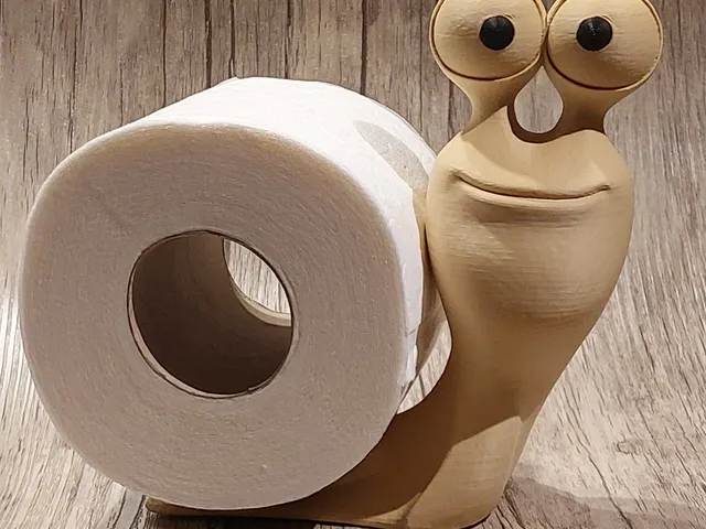 toilet roll snail