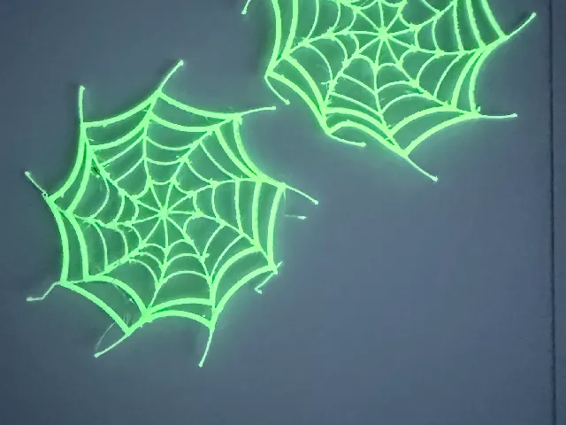 3D Printed Spider Web Wall Decor