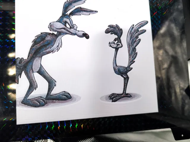 Wile E. Coyote & Road Runner Hueforge Wall Art – Looney Tunes HF Print