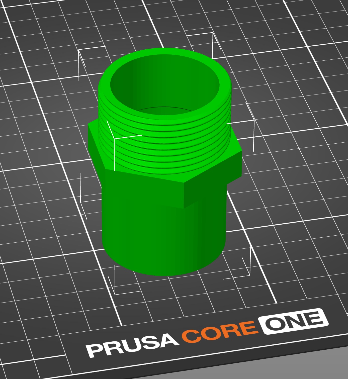 1 1/4 inch BSP male to 40mm pipe adapter