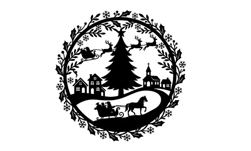 Christmas - Wall Decor / New Year Decoration