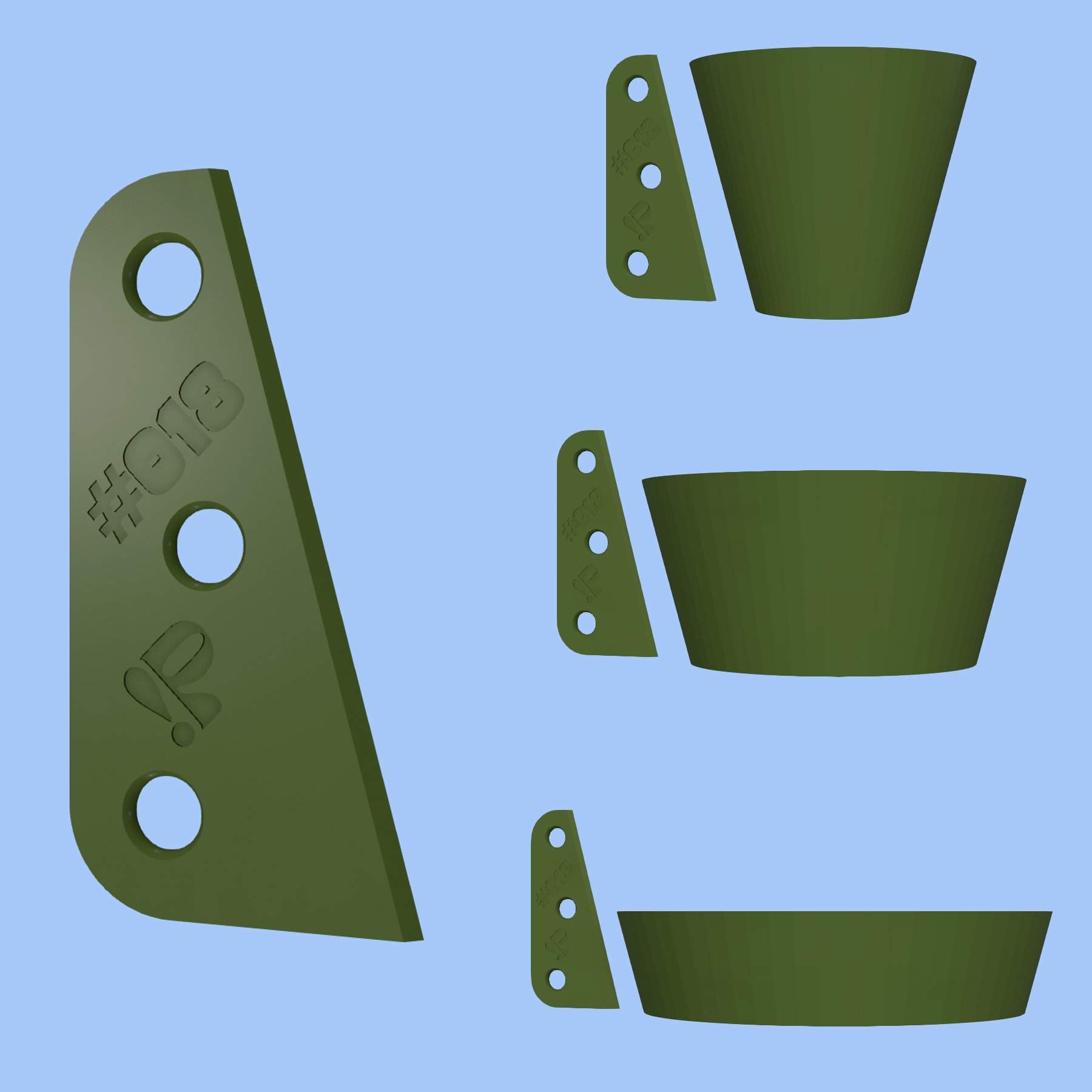 Pottery rib tool #018