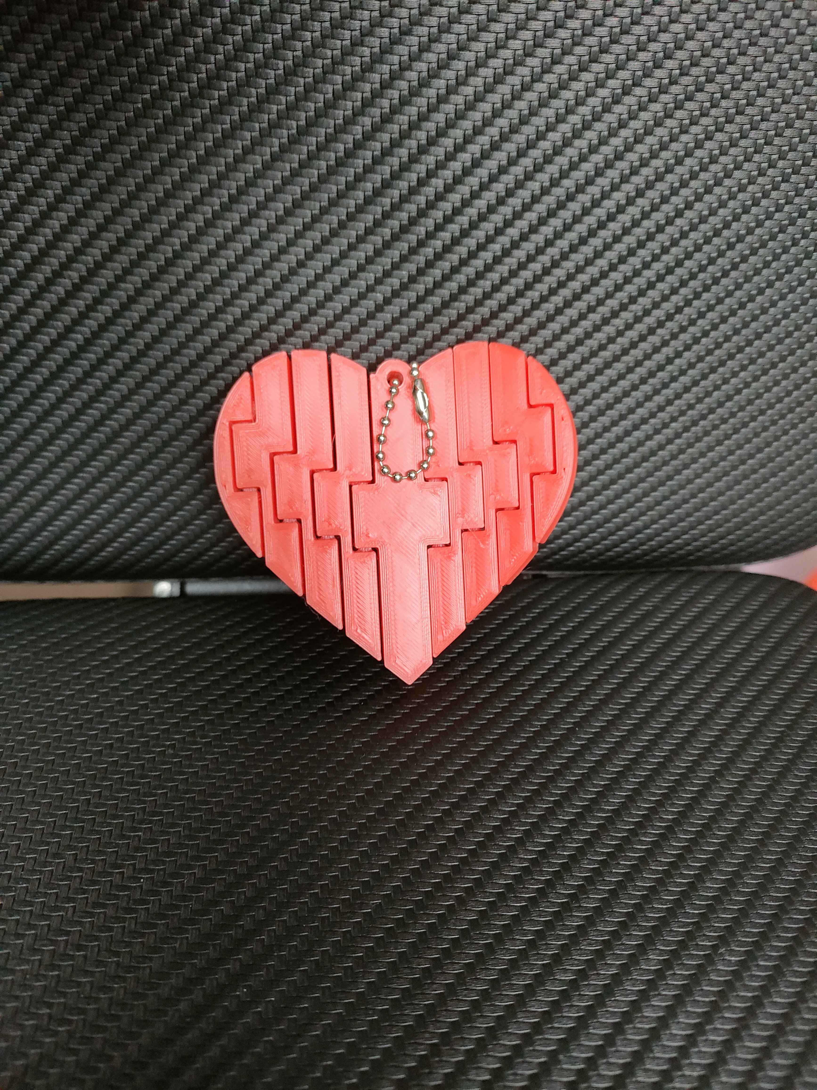 Flex Heart Valentine Keychain