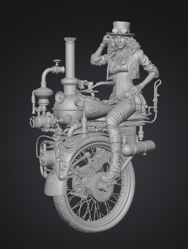 Brass Duches on a Steam Engine