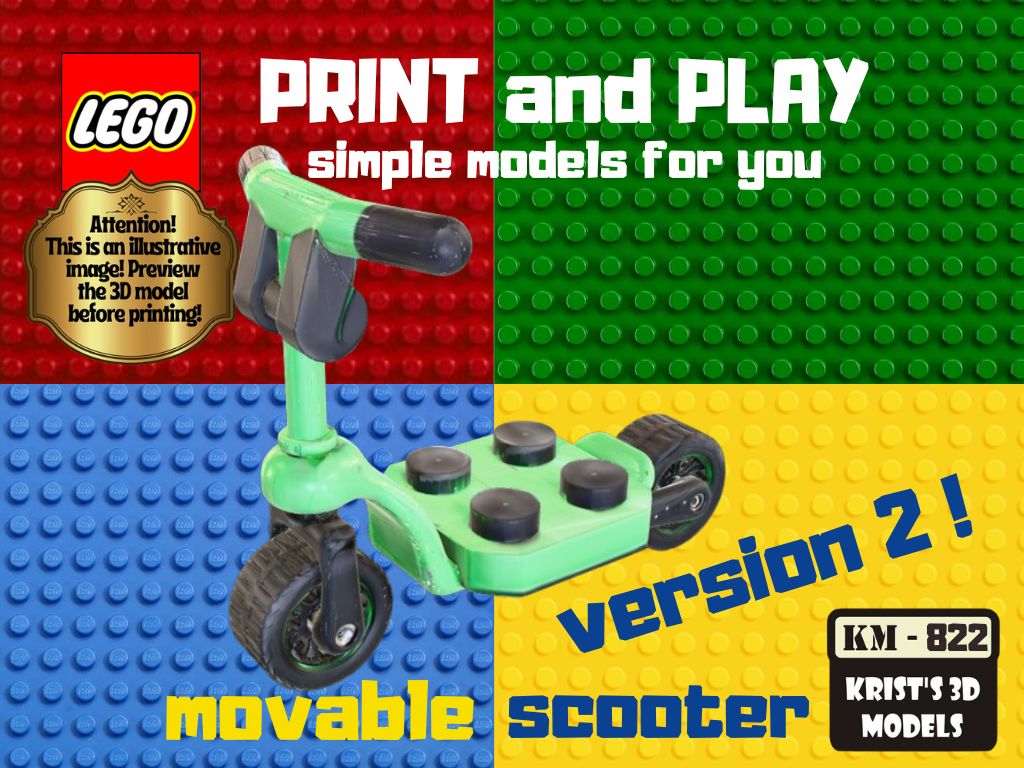 lego movable scooter v2