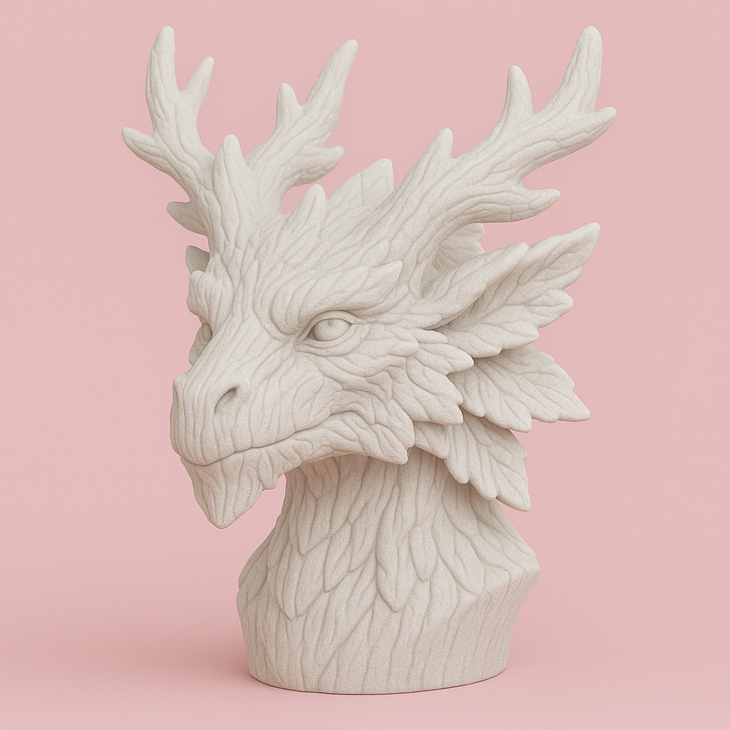 Forest Dragon Head — Free .3mf 3D Printable