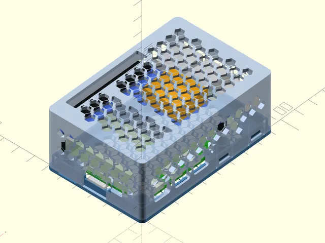 Raspberry Pi 5 + Stock cooler + Waveshare PoE Hat J Case