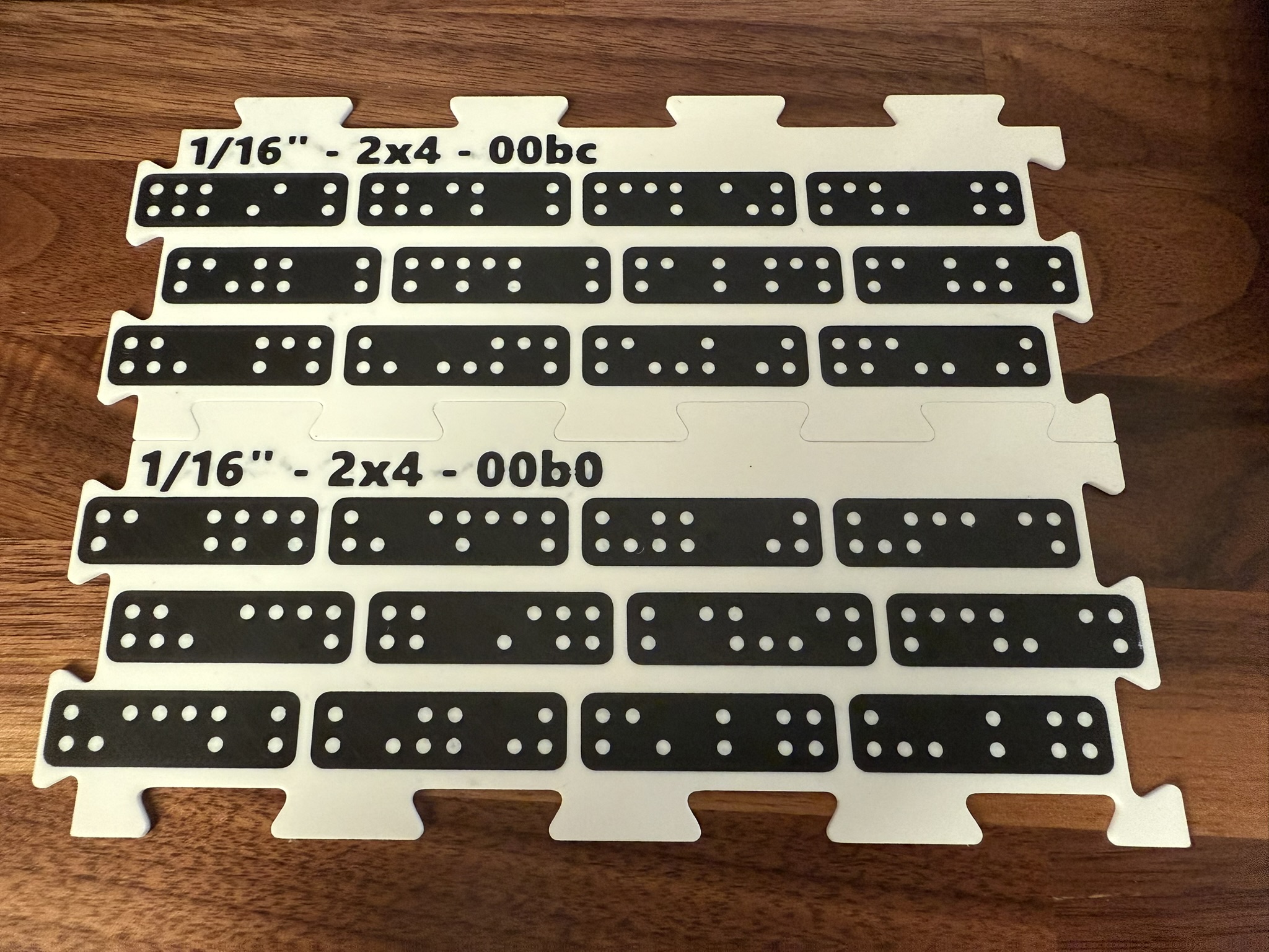 Interlocking Domino Plates for Shaper Origin