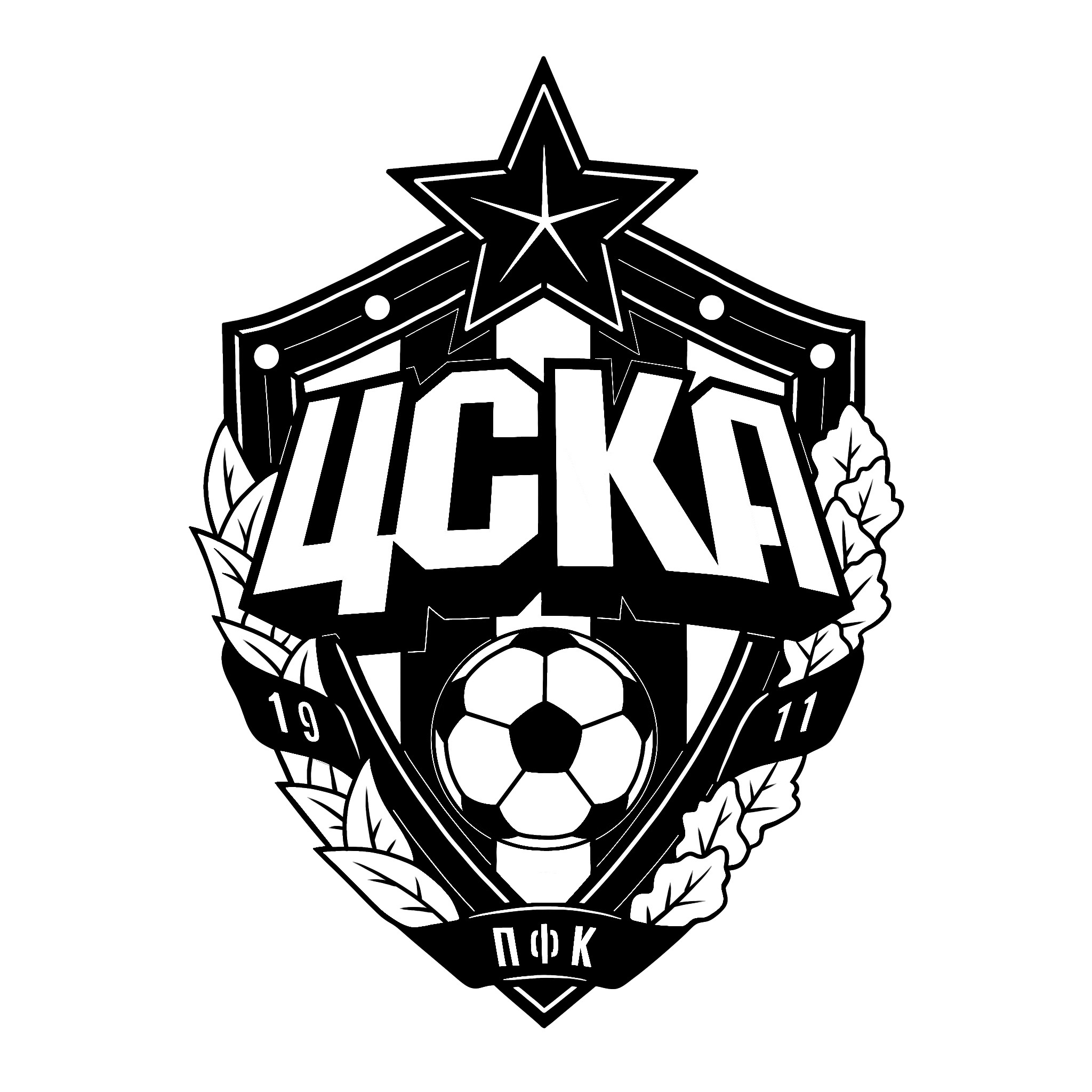 Logo of the football club CSKA