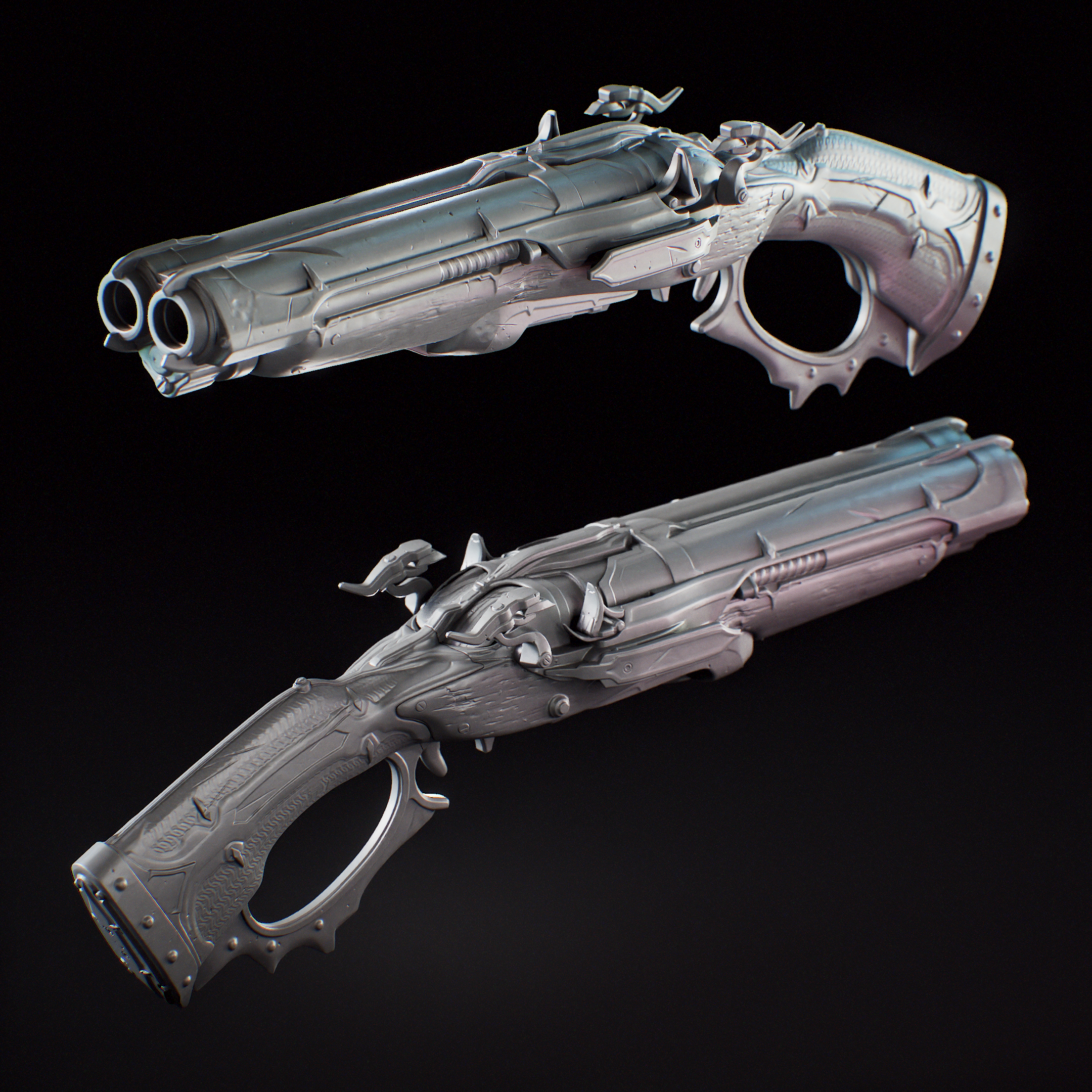 Shotgun Cosplay from Doom "The Dark Ages" Fan Art (Print By Parts) - Escopeta de Doom «The Dark Ages» Fan Art (Impresión por piezas) - Doom Armature - Doom Amadura