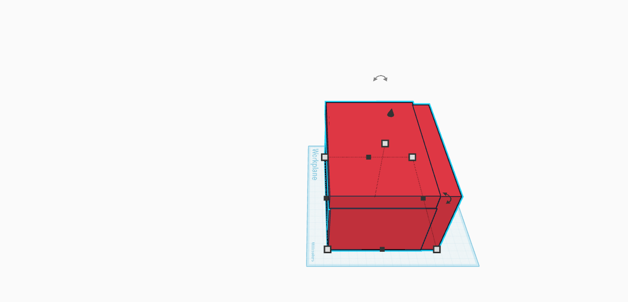 part 1 of tinkercad built drawer