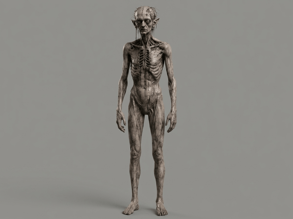 Horror Art - Elven Zombie