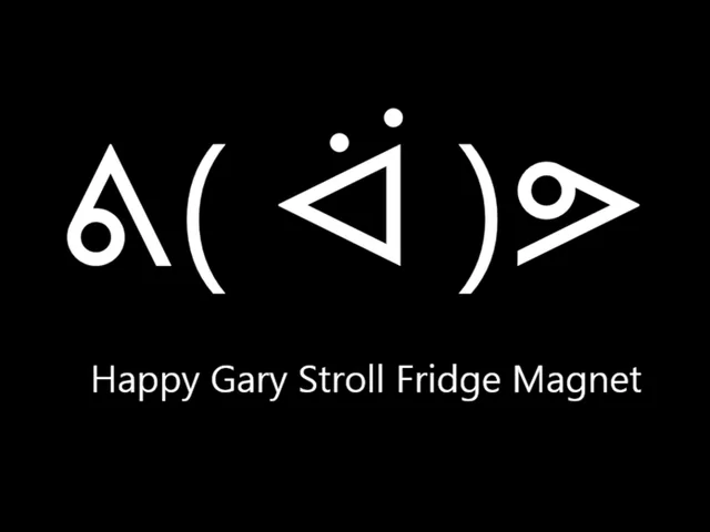 Happy Gary Stroll Meme Fridge Magnet