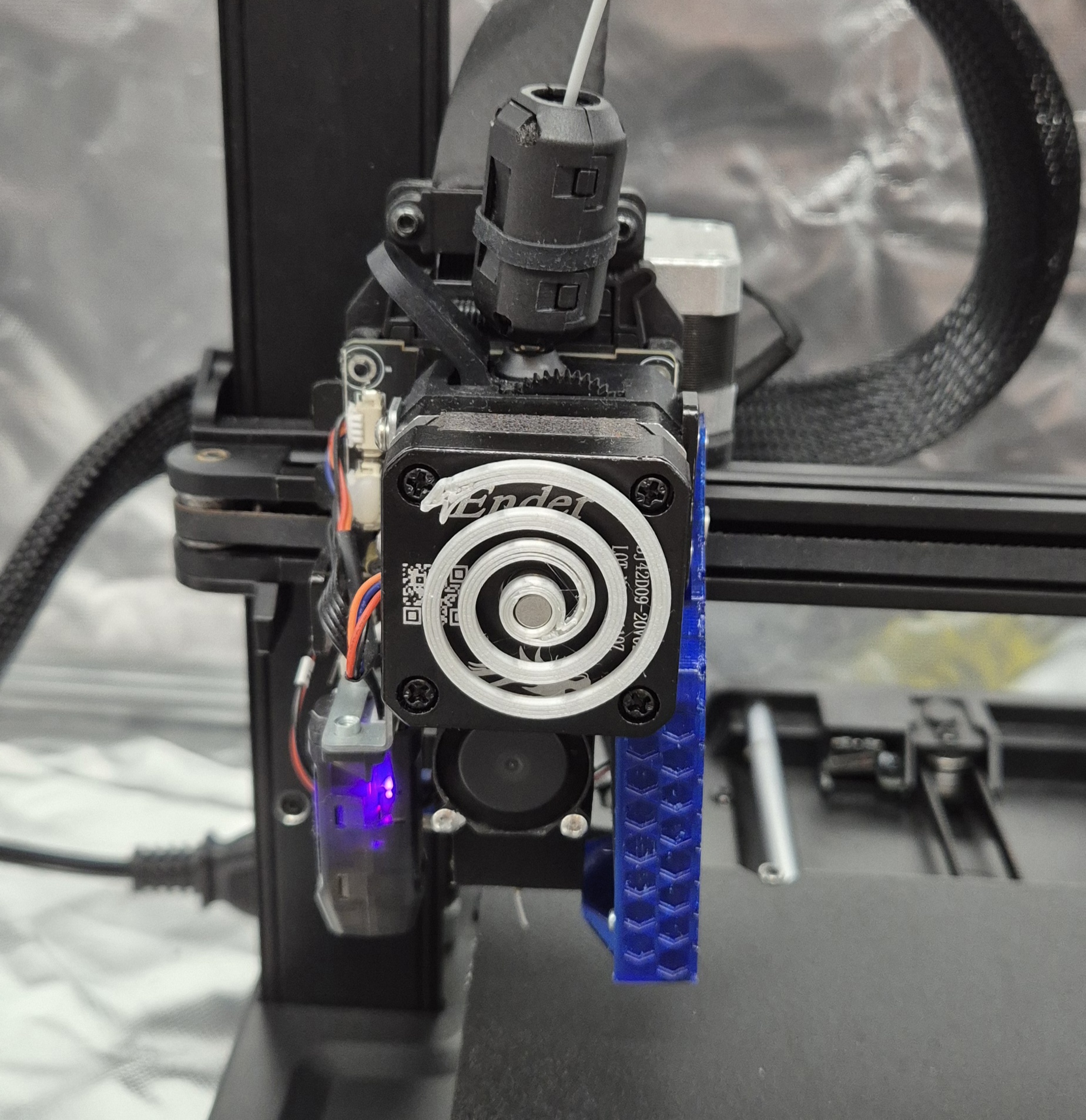 Ender 3 V3 SE "Snake spinner" extruder visualizer (3 variants)