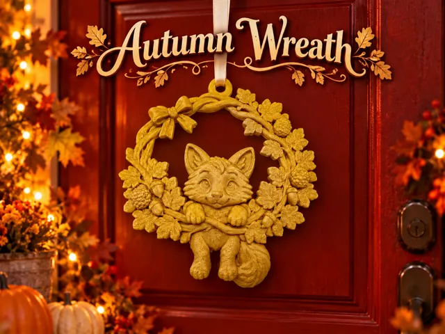 Autumn Fox Wreath