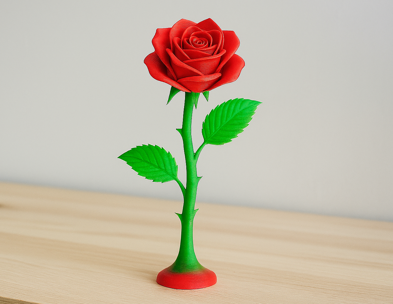 Decorative beautiful rose (figurine)